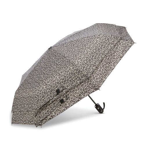 Samsonite Windguard Auto Open/Close Umbrella - Grey/Black Cheetah