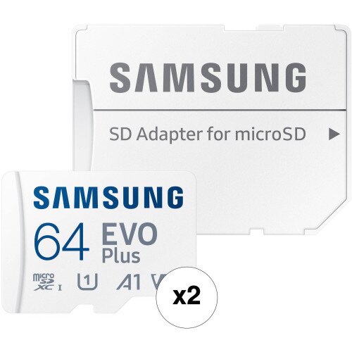Samsung EVO Plus microSDXC Card with Adapter - 64GB - 2-Pack