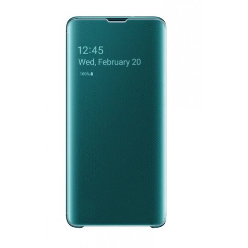 Samsung Galaxy S10 S-View Flip Cover - Green