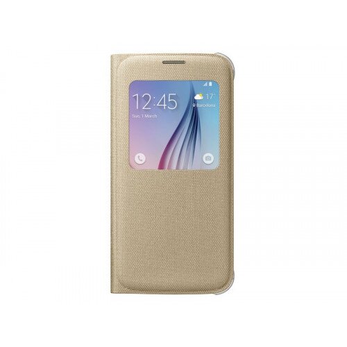 Samsung Galaxy S6 SView Flip Cover - Gold