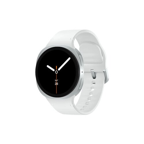 Samsung Galaxy Watch8 - Silver - 44mm - White - Small/Medium