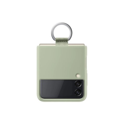 Samsung Galaxy Z Flip 3 5G Silicone Cover with Ring - Olive