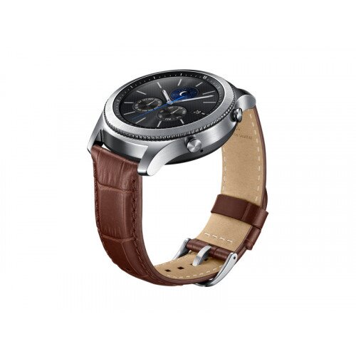 Samsung Gear S3 Alligator Grain Leather Band - Brown