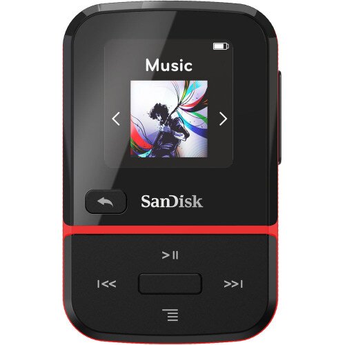 SanDisk Clip Sport Go Mp3 Player - 16GB - Red