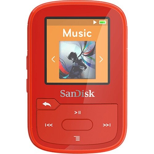 SanDisk Clip Sport Plus MP3 Player - 16GB - Red