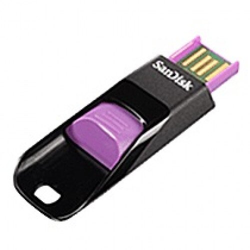 SanDisk Cruzer Edge USB Flash Drive - 8GB - Purple