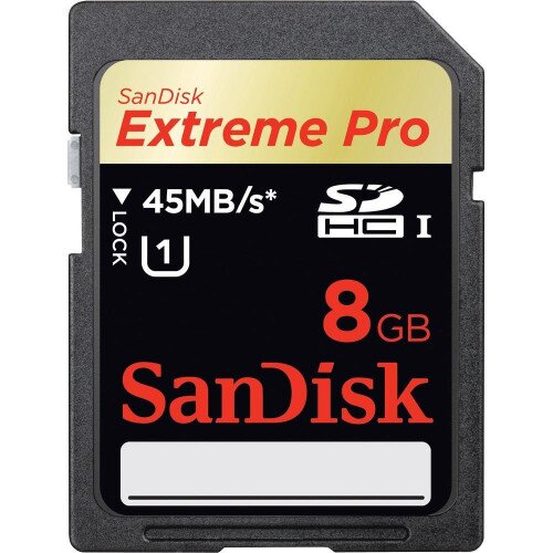 SanDisk Extreme PRO SDHC 45MB/s UHS-I Card - 8GB
