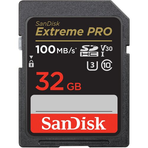 SanDisk Extreme PRO SDHC And SDXC UHS-I V30 Card - 32GB