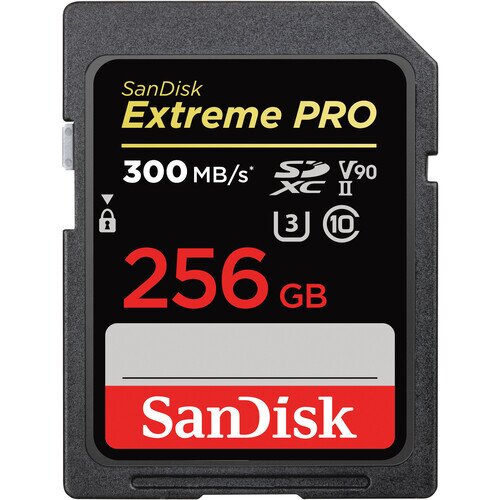 SanDisk Extreme PRO SDHC and SDXC UHS-II Card - 256GB
