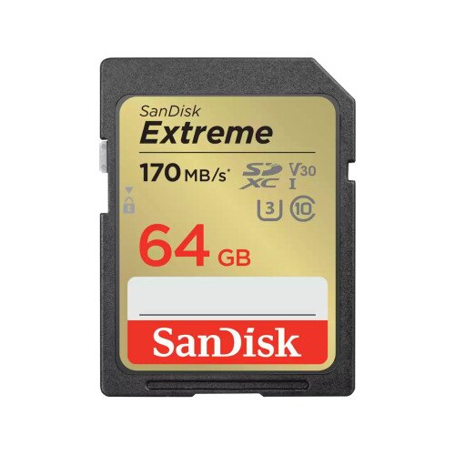 SanDisk Extreme SDXC UHS-I Card - 64GB