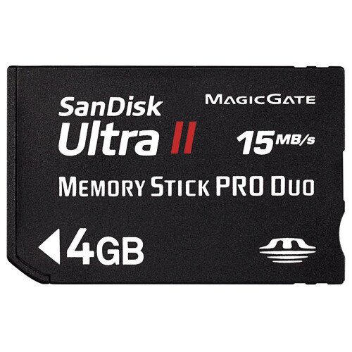 SanDisk Ultra II Memory Stick PRO Duo 15MB/s Card - 4GB