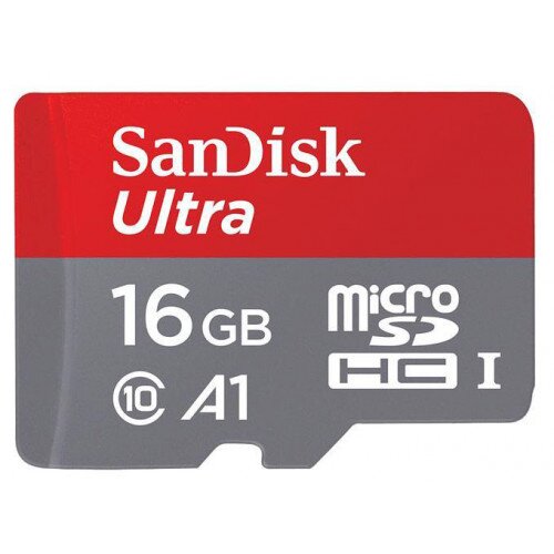 SanDisk Ultra microSDHC UHS-I Card with Adapter - 16GB