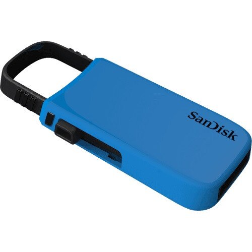 SanDisk Cruzer U USB Flash Drive - 64GB - Blue