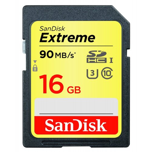 SanDisk Extreme SDHC / SDXC UHS-I Memory Card - 16GB