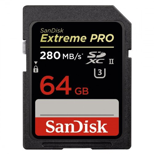 SanDisk Extreme PRO SDXC 280MB/s UHS-II Card - 64GB