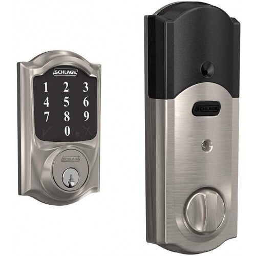 Schlage Connect Smart Deadbolt with Camelot Trim - Satin Nickel