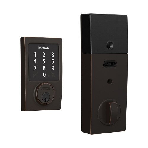Schlage Connect Smart Deadbolt with Century Trim, Z-Wave Plus Enabled