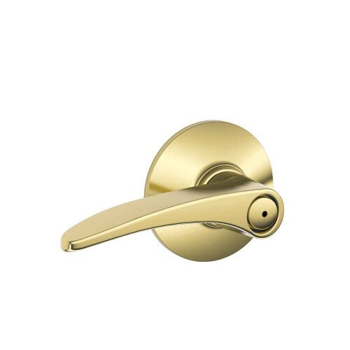 Schlage Manhattan Lever Bed & Bath Lock - Bright Brass