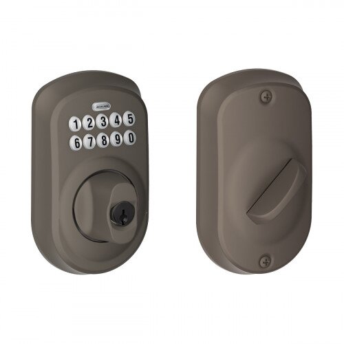 Schlage Plymouth Trim Keypad Deadbolt - Oil Rubbed Bronze