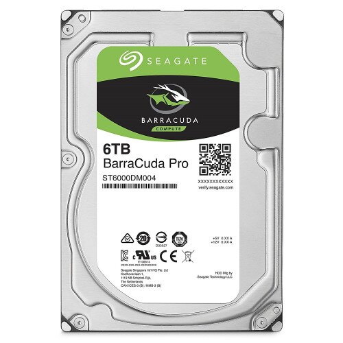 Seagate BarraCuda Pro 3.5-Inch Internal Hard Drive - 6TB