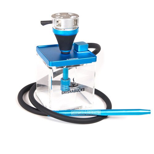 Shishabucks Cloud Micro + Sky Bowl + Stratus - Blue - Gold Bowl - Regular (20-25g) - Regular Stratus
