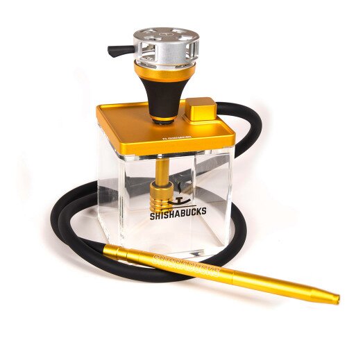 Shishabucks Cloud Micro + Sky Bowl + Stratus - Gold - Silver Bowl - Regular (20-25g) - Regular Stratus
