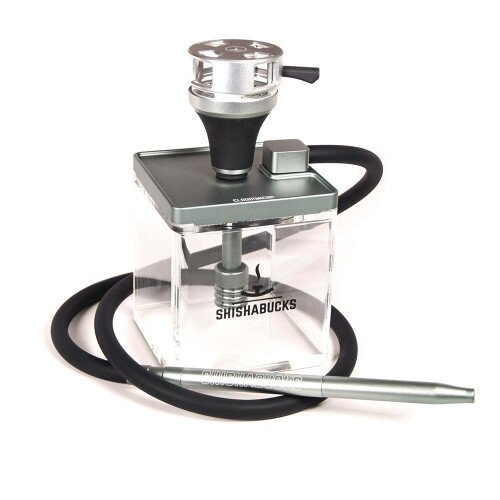 Shishabucks Cloud Micro + Sky Bowl + Stratus - Grey - Black Bowl - Mini (10-15g) - Regular Stratus