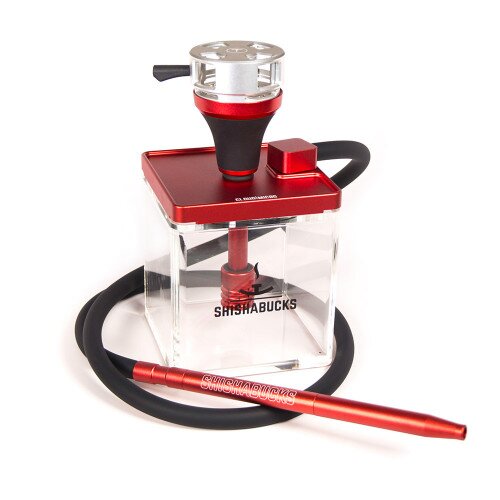 Shishabucks Cloud Micro + Sky Bowl + Stratus - Red - Rose Gold Bowl - Mini (10-15g) - Premium Stratus