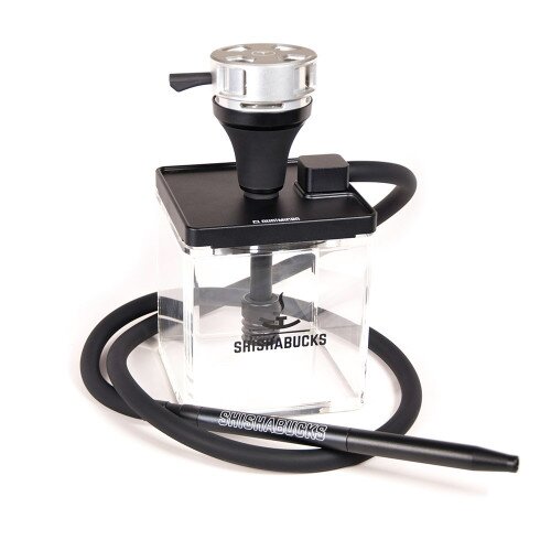 Shishabucks Cloud Micro + Sky Bowl + Stratus - Black - Red Bowl - Regular (20-25g) - Premium Stratus