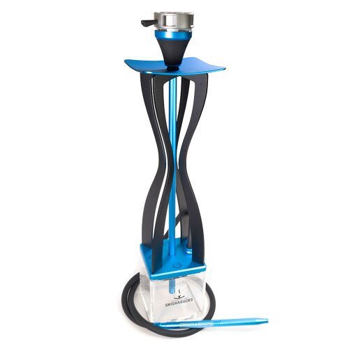 Shishabucks Cloud One + Sky Bowl + Stratus - Blue/Black - Gold Bowl - Regular (20-25g)