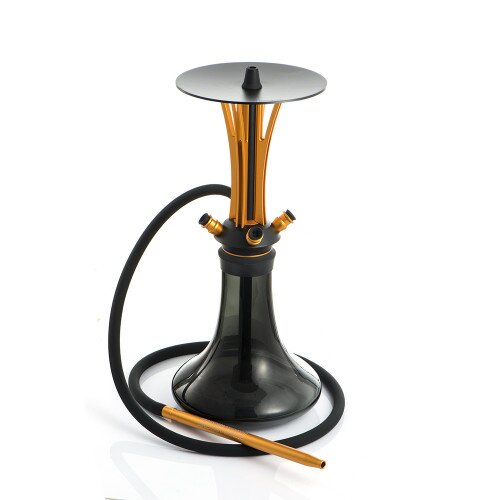 Shishabucks Cloud Storm Mini Hookah - Gold and Black