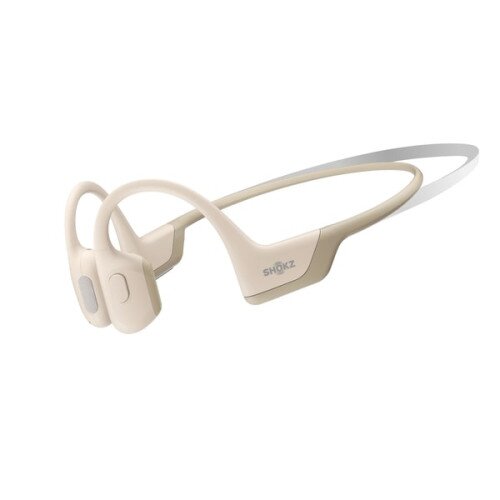 Shokz Openrun Pro Premium Bone Conduction Open-ear Sport Headphones - Beige - Mini