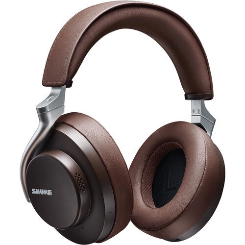 Shure AONIC 50 Noise-Canceling Over-Ear Wireless Headphones - Brown