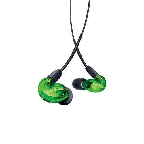 Shure SE215 Pro Professional Sound Isolating Earphones - 46" Cable Length - Green