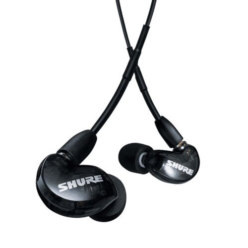 Shure SE215 Pro Professional Sound Isolating Earphones - 64" Cable Length - Black
