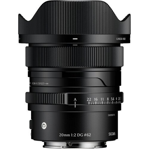 Sigma 20mm F2 DG Contemporary Lens - Sony E - Black
