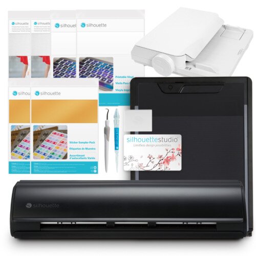 Silhouette Cameo 5 Cutting Machine - Print and Cut Bundle - Black
