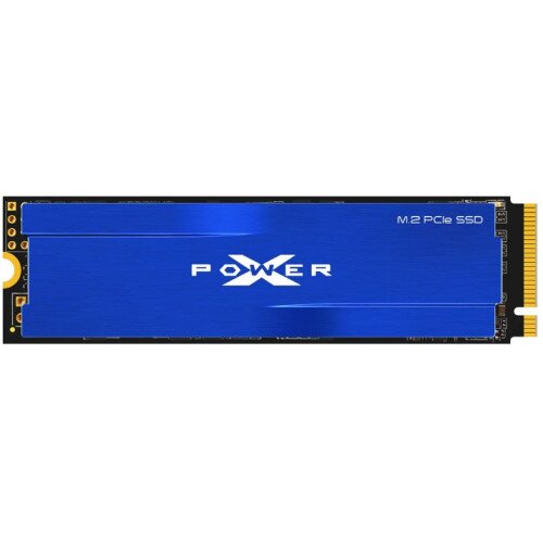 Silicon Power UD90 PCIe Nvme Gen4x4 M.2 2280 Internal Solid State Drive - 2TB - with Blue Heatsink