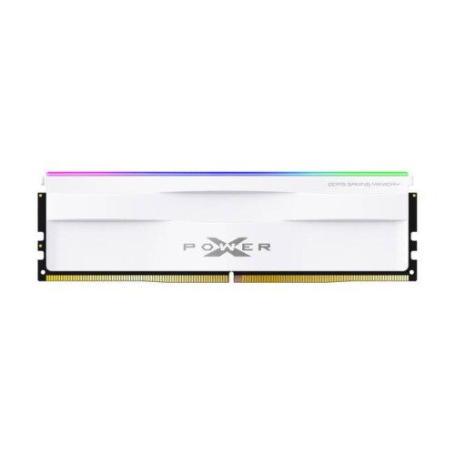 Silicon Power Zenith RGB DDR5 6000MT/s (PC5-48000) CL30 32GB(1x32GB) AMD Expo/Intel XMP 3.0 Dual Pack 1.35V Desktop Unbuffered DIMM Memory - White