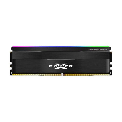 Silicon Power Zenith RGB DDR5 6000MT/s (PC5-48000) CL30 32GB(1x32GB) AMD Expo/Intel XMP 3.0 Dual Pack 1.35V Desktop Unbuffered DIMM Memory - Black