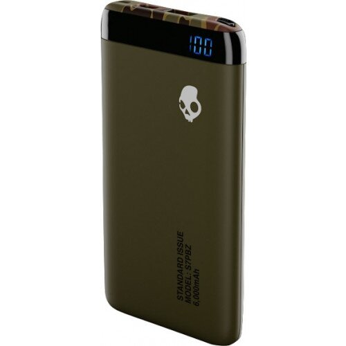 Skullcandy Stash Portable Power Bank - Olive/Camo