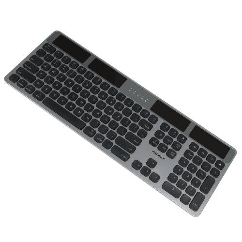Macally Solar Powered Rechargeable Bluetooth Keyboard For Mac