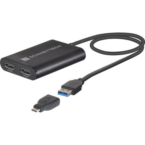 Sonnet Technologies USB 3 DisplayLink Dual 4K 60Hz HDMI Adapter