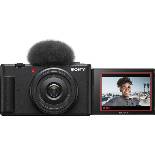 Sony ZV-1F Vlog Camera for Content Creators and Vloggers - Black