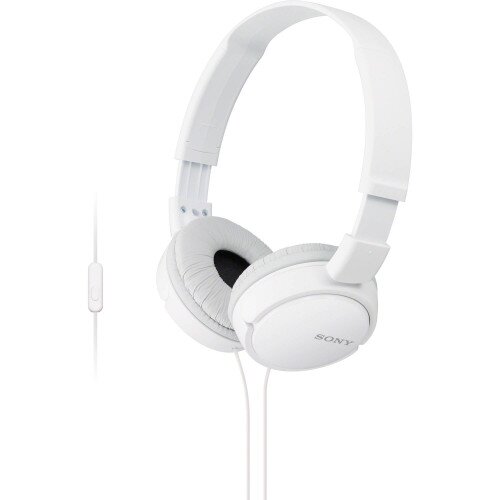 Sony ZX110 Headphones - With Mic - White