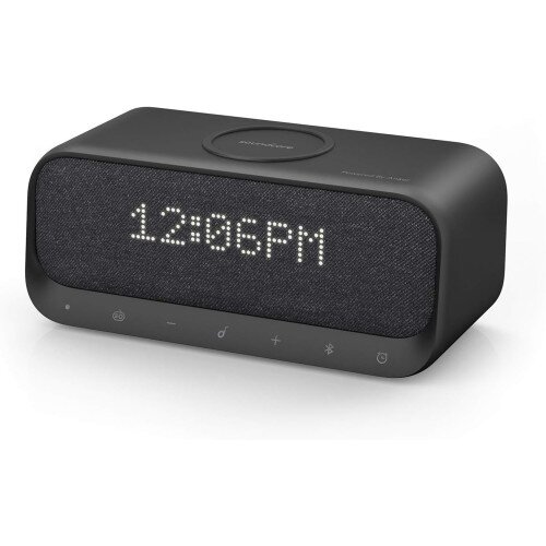 Soundcore Wakey Alarm Clock and Bluetooth Speaker with Wireless Charger - Black