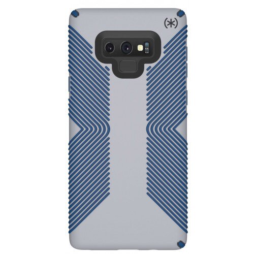 Speck Presidio Grip Samsung Galaxy Note9 Case - Microchip Grey/Ballpoint Blue