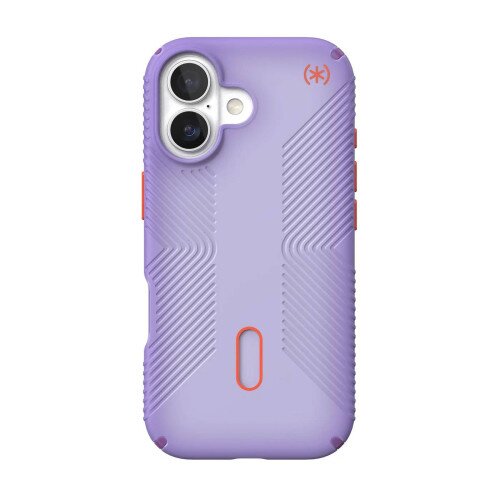 Speck Presidio Lux Grip MagSafe Case with ClickLock for iPhone 17 - Purple Fade/Magic Purple/New Poppy