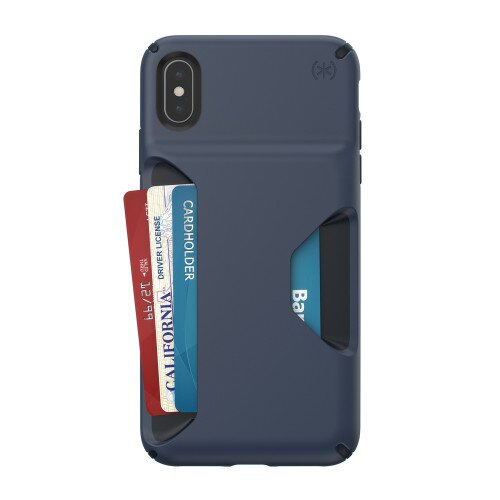 Speck Presidio WALLET iPhone XS Max Case - Eclipse Blue/Carbon Black