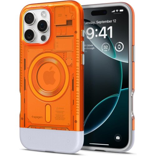 Spigen Classic C1 (Mag Fit) Case for iPhone 16 Pro - Tangerine
